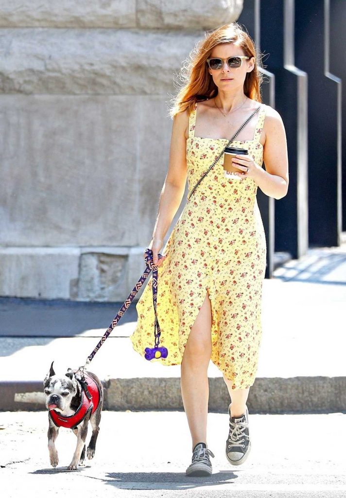 Kate Mara Walks Her Dog Lucius in New York City 05/15/2018-1