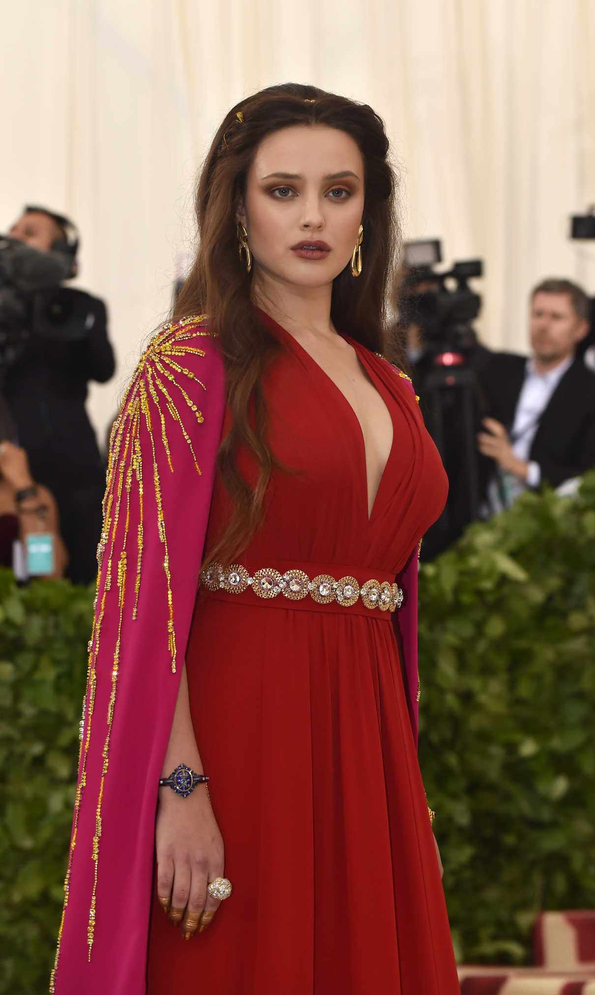 Katherine Langford at the Heavenly Bodies: Fashion and The Catholic Imagination Costume Institute Gala in New York City 05/07/2018-4
