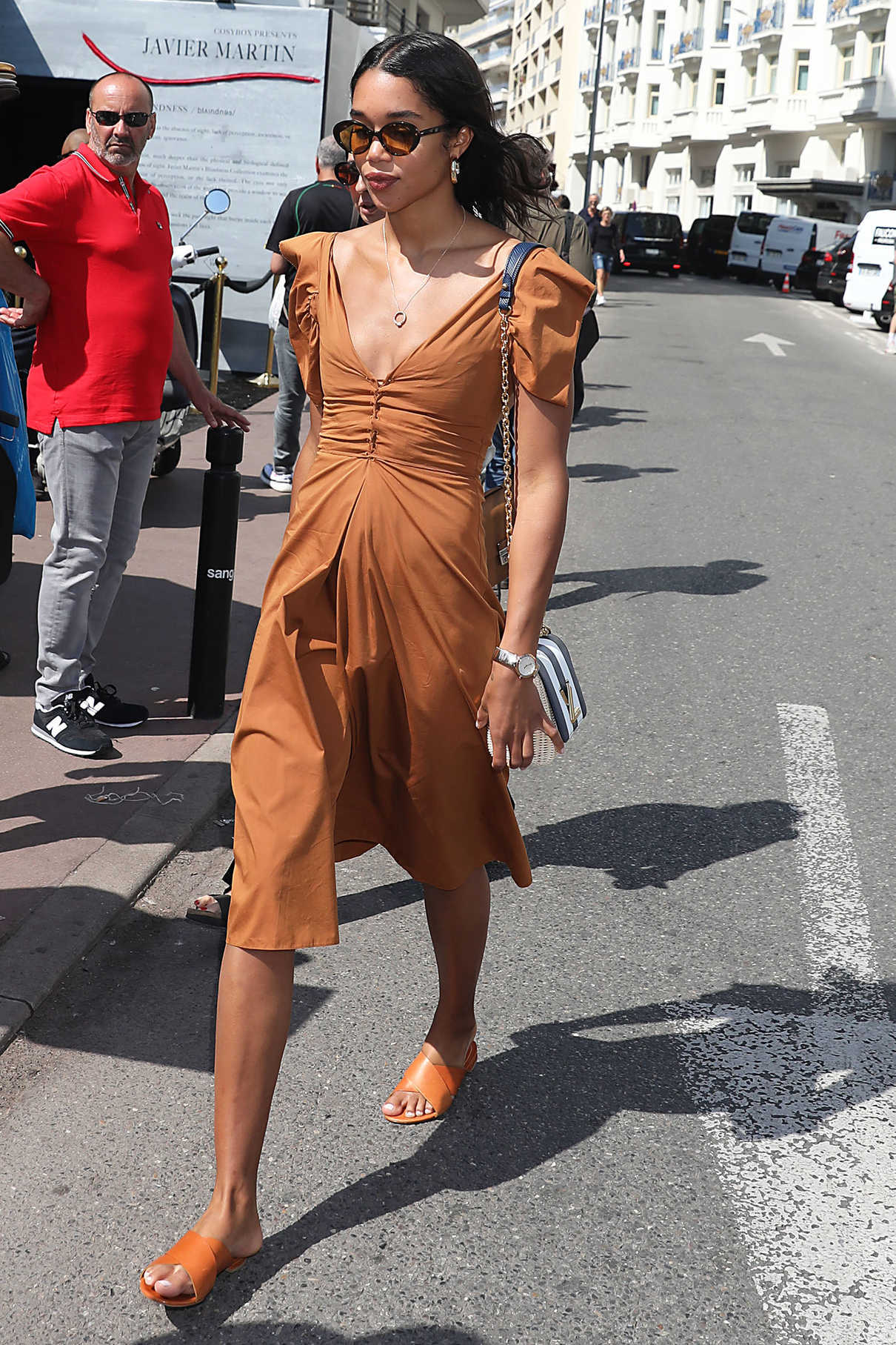 Laura Harrier Leaves the Martinez Hotel in Cannes 05/12/2018-3