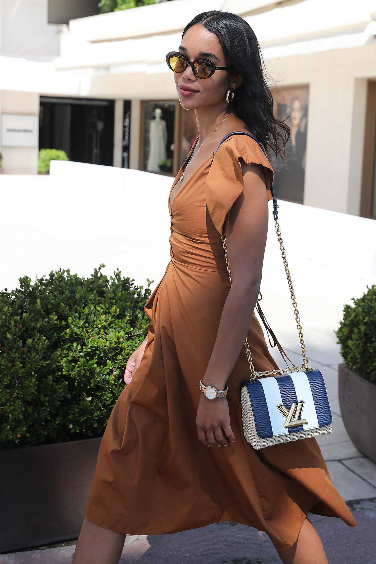 Laura Harrier Leaves the Martinez Hotel in Cannes 05/12/2018-5