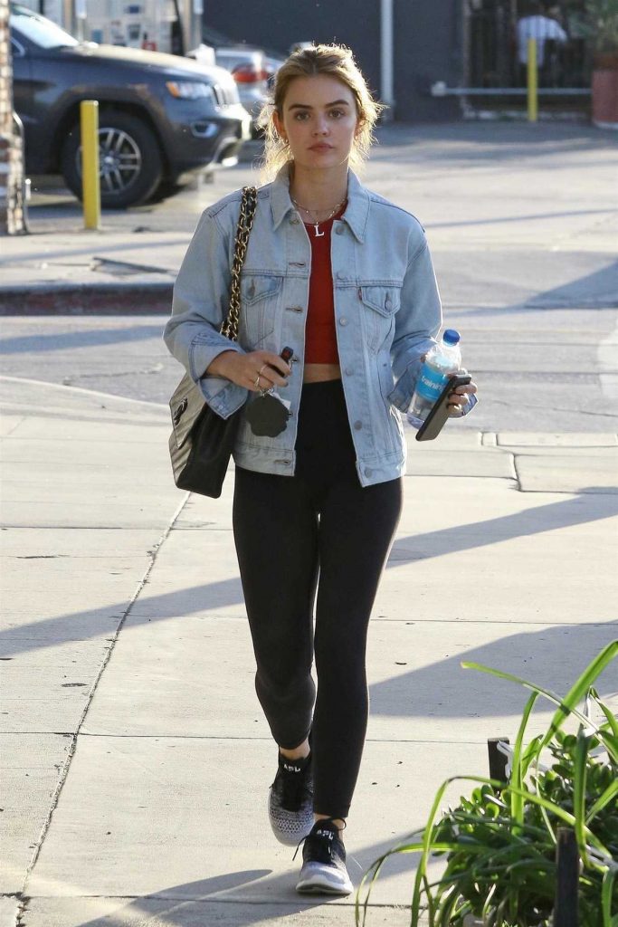 Lucy Hale Leaves the Gym in Studio City 05/14/2018-1
