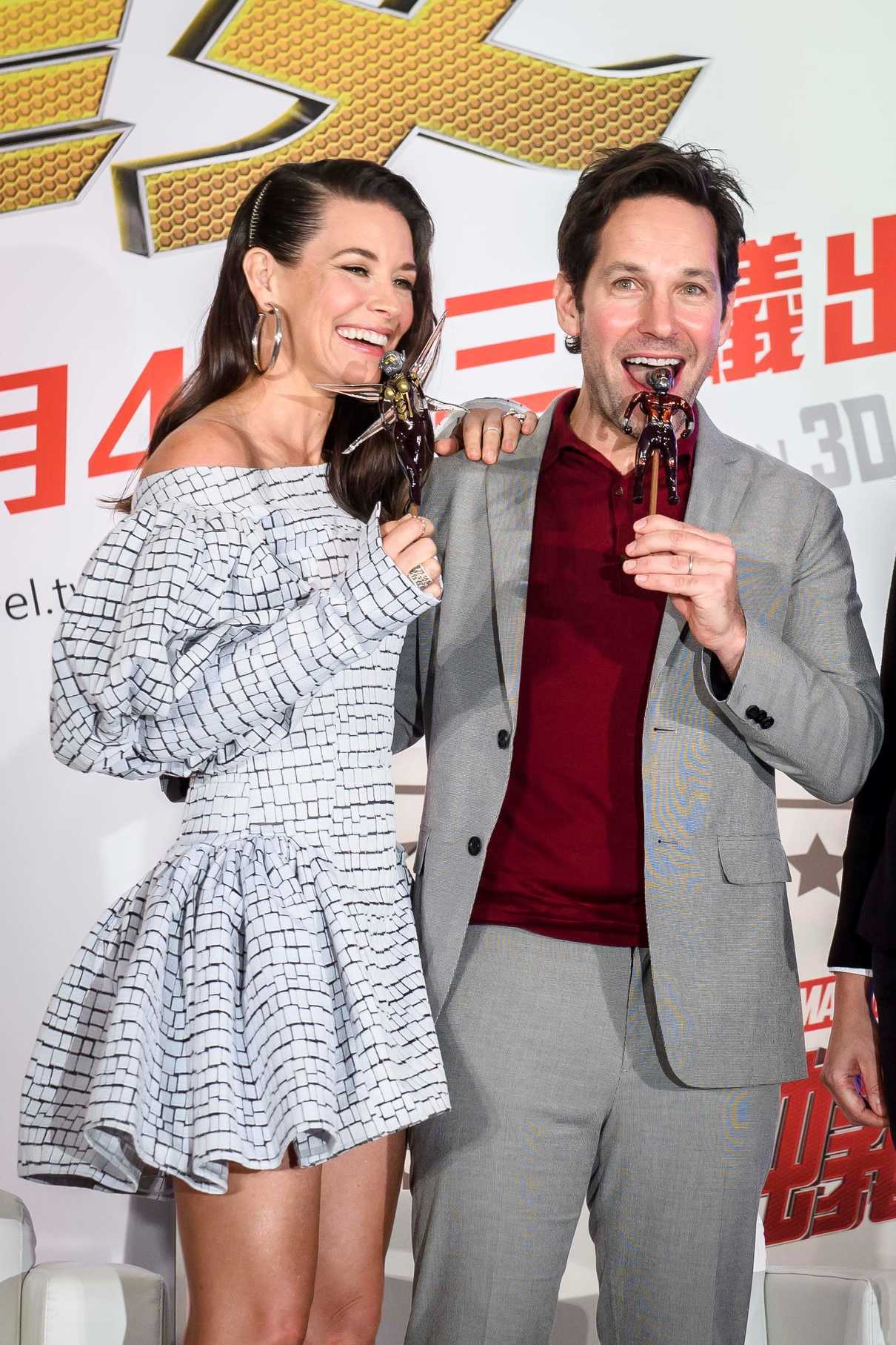 Evangeline Lilly at the Ant-Man and the Wasp Press Conference in Taipei 06/12/2018-5