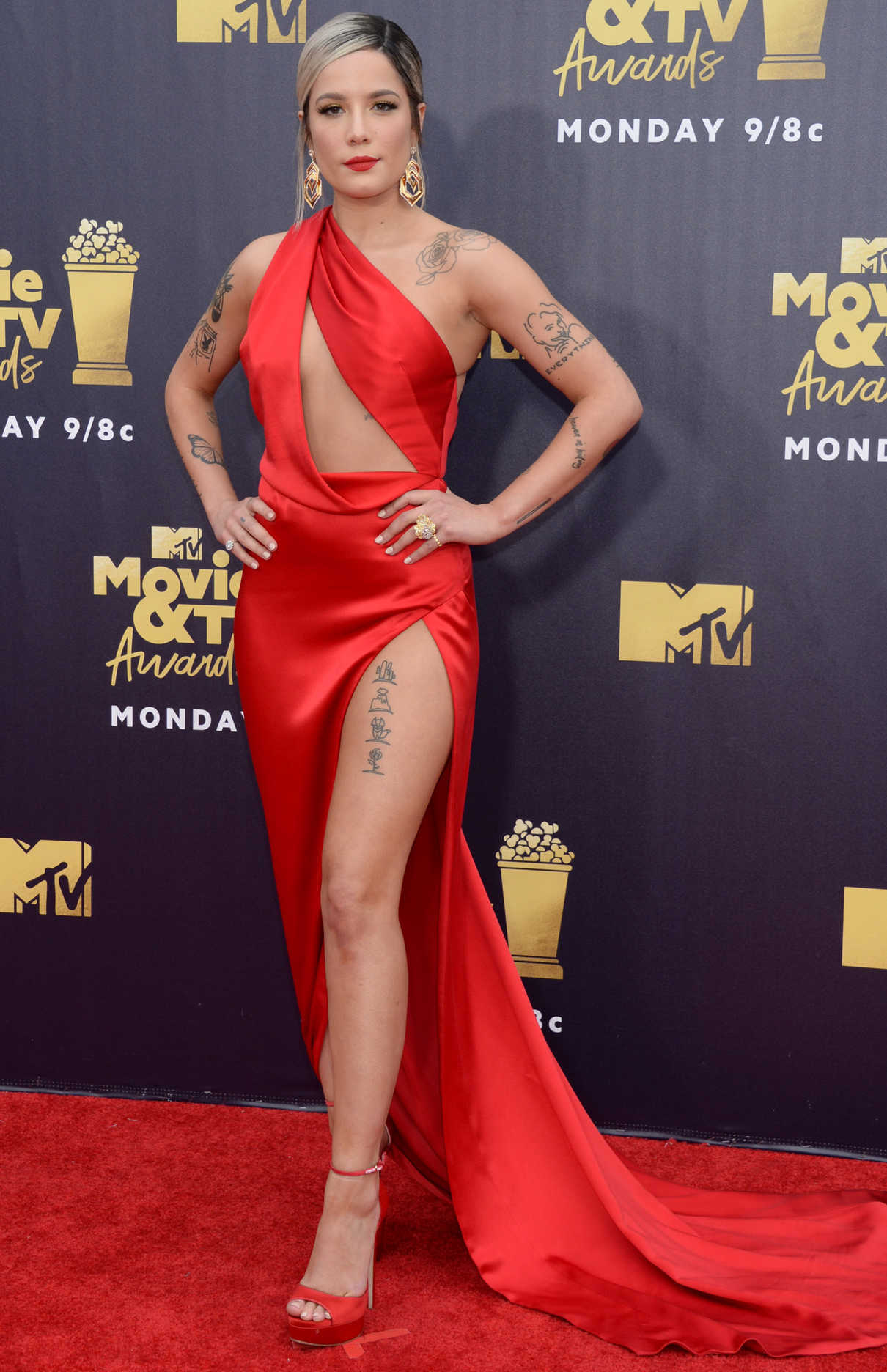 Halsey Attends the 2018 MTV Movie and TV Awards in Santa Monica 06/16/2018-2