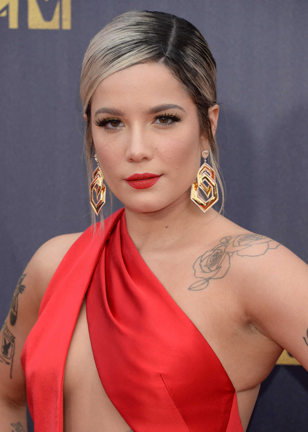 Halsey Attends the 2018 MTV Movie and TV Awards in Santa Monica 06/16/2018-5