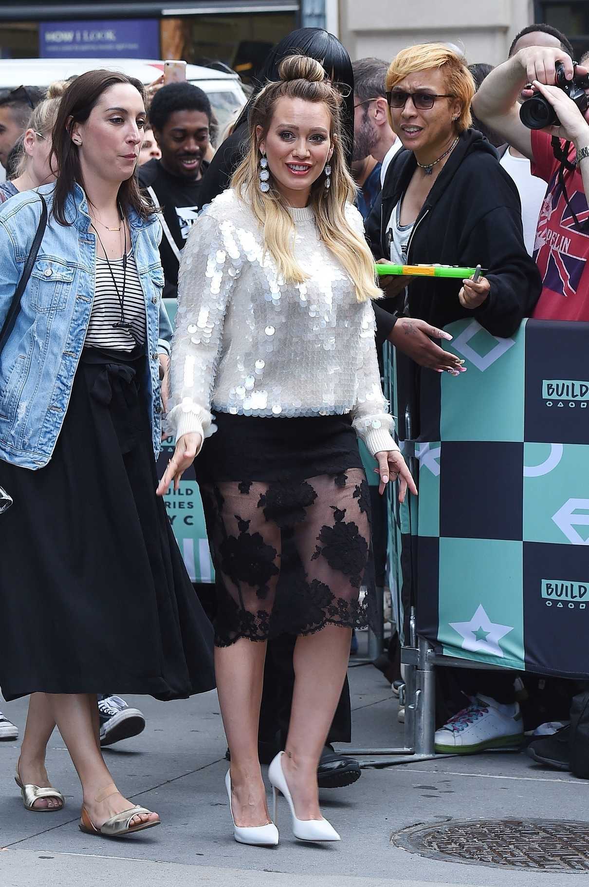 Hilary Duff Arrives at the AOL Build Series in New York City 06/05/2018-2