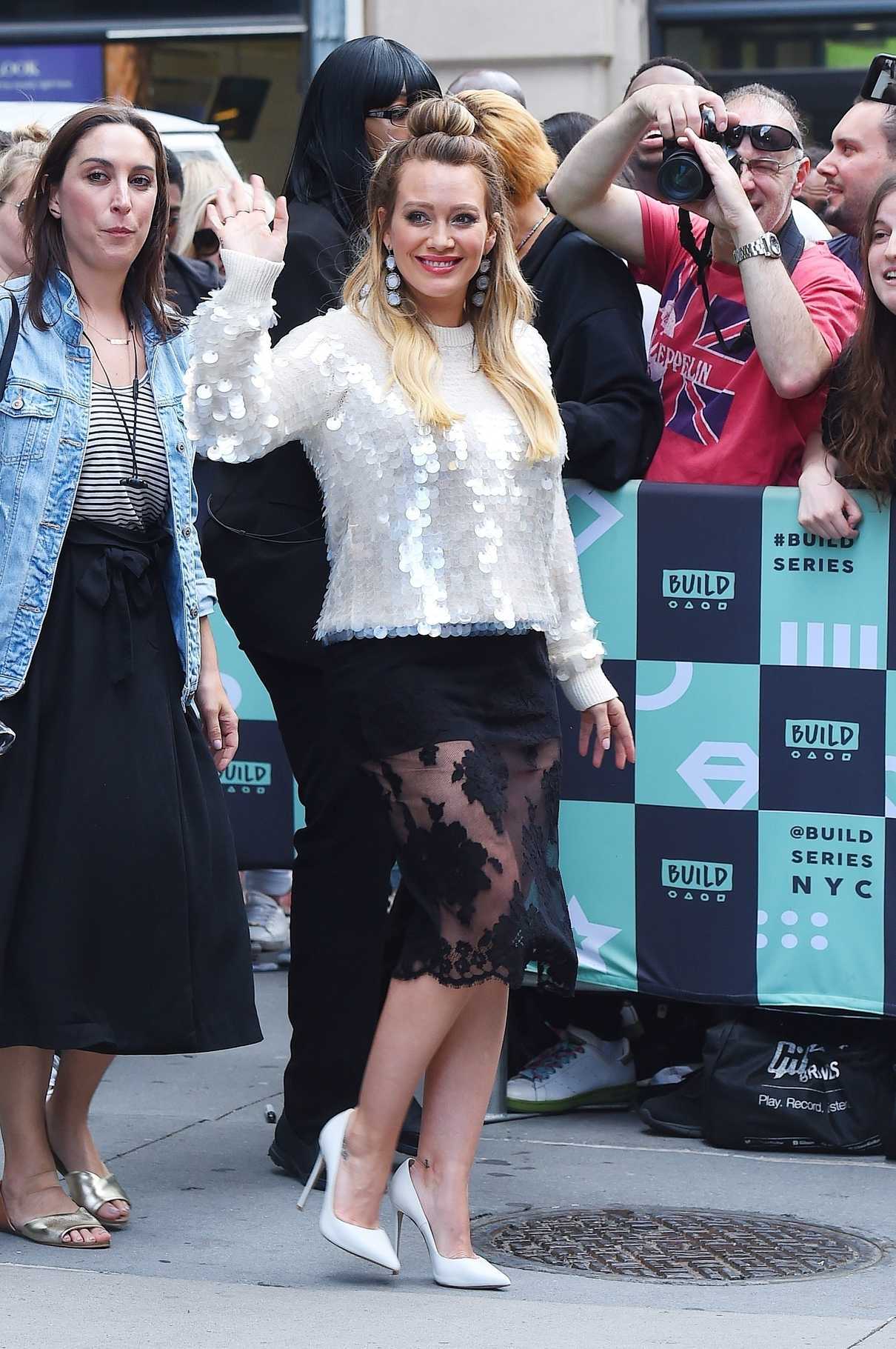 Hilary Duff Arrives at the AOL Build Series in New York City 06/05/2018-3