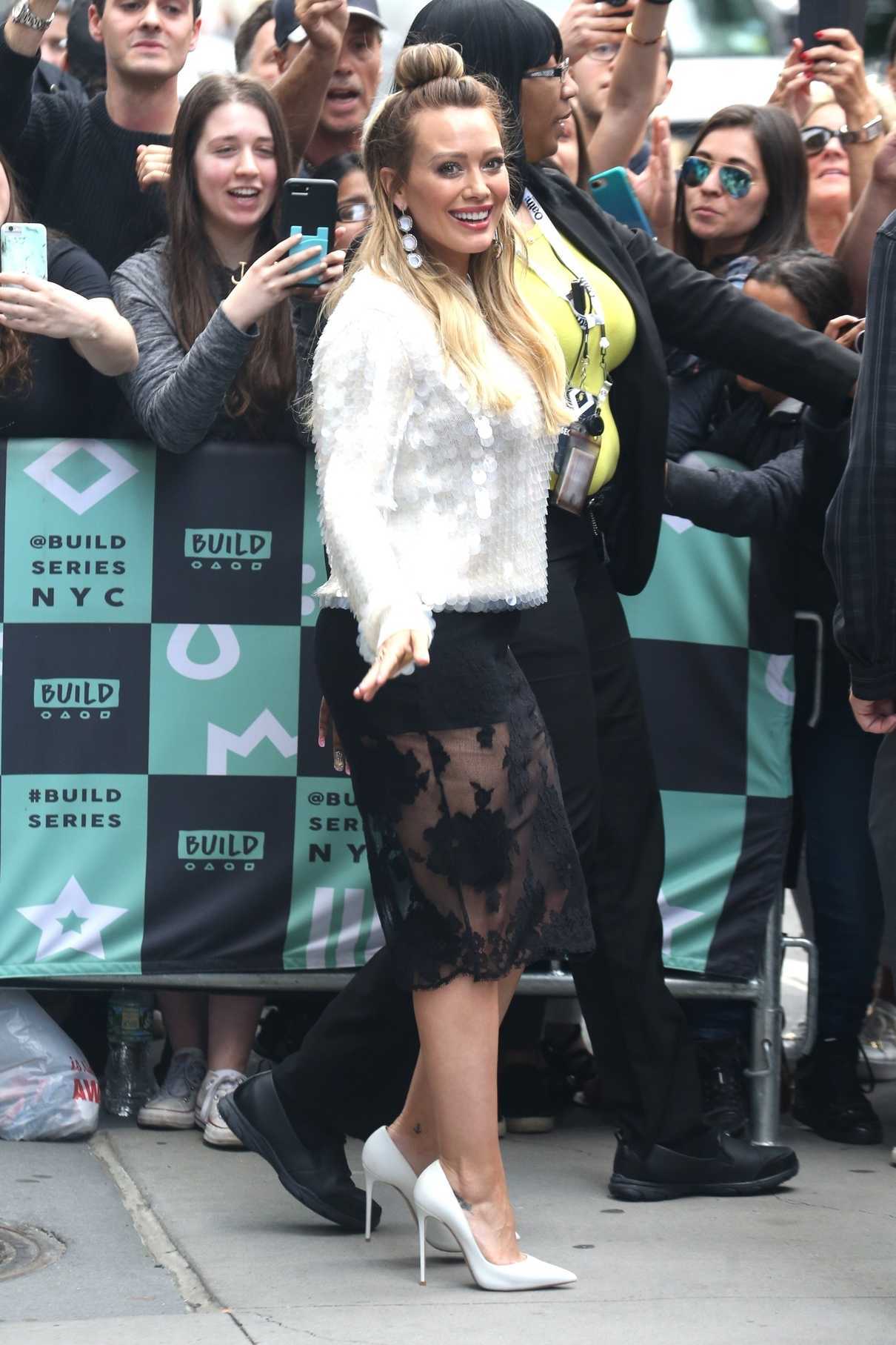 Hilary Duff Arrives at the AOL Build Series in New York City 06/05/2018-5