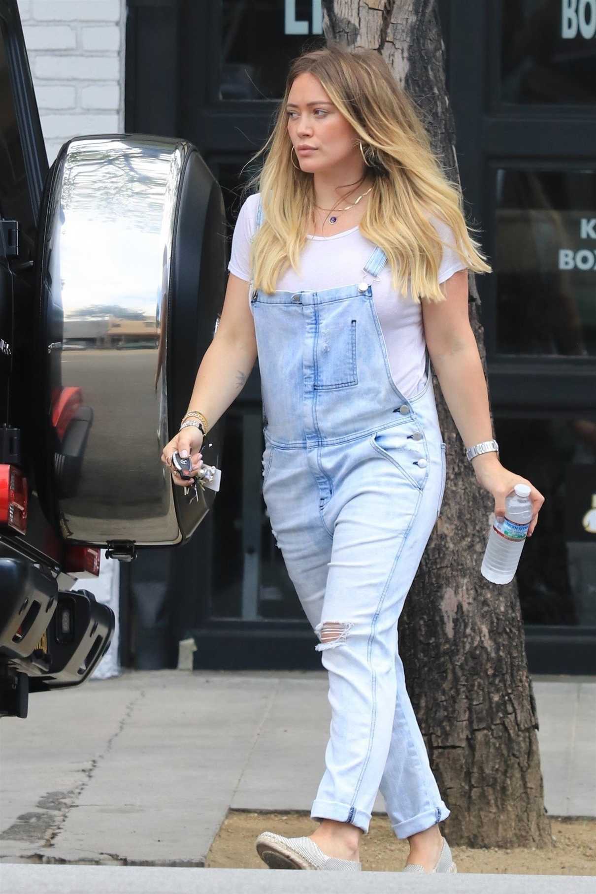 Hilary Duff Leaves Fitbox in Los Angeles 06/15/2018-4