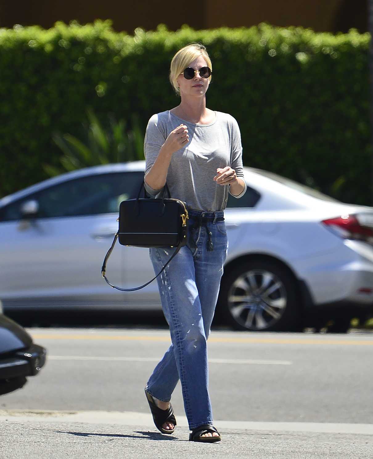 Charlize Theron in a Baggy Jeans