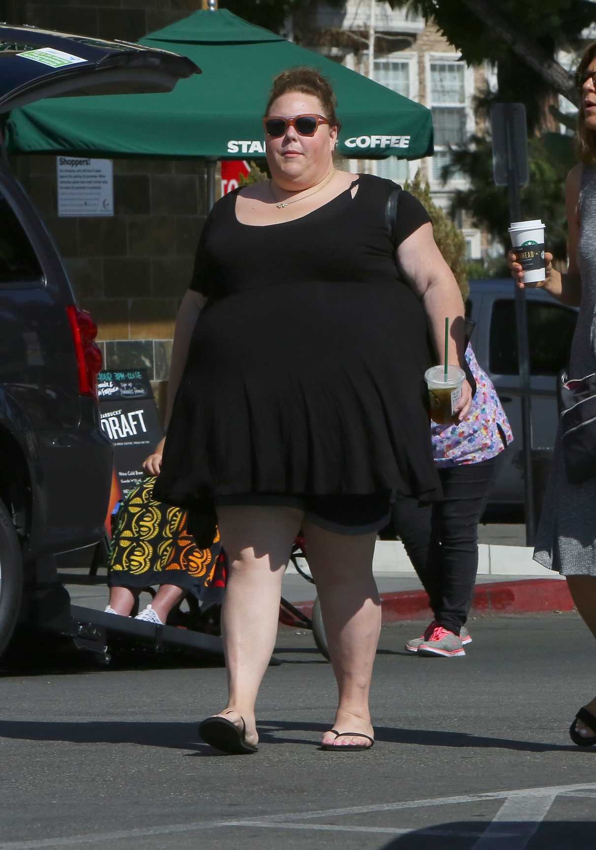 Chrissy Metz Was Seen in a Black Dress Out in Los Angeles 07/16/2018-3