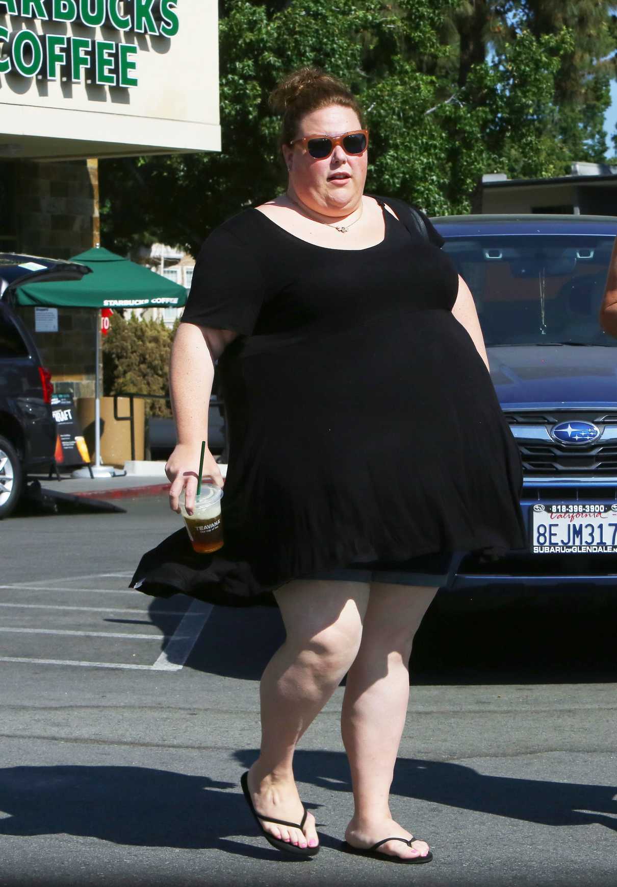 Chrissy Metz Was Seen in a Black Dress Out in Los Angeles 07/16/2018-4