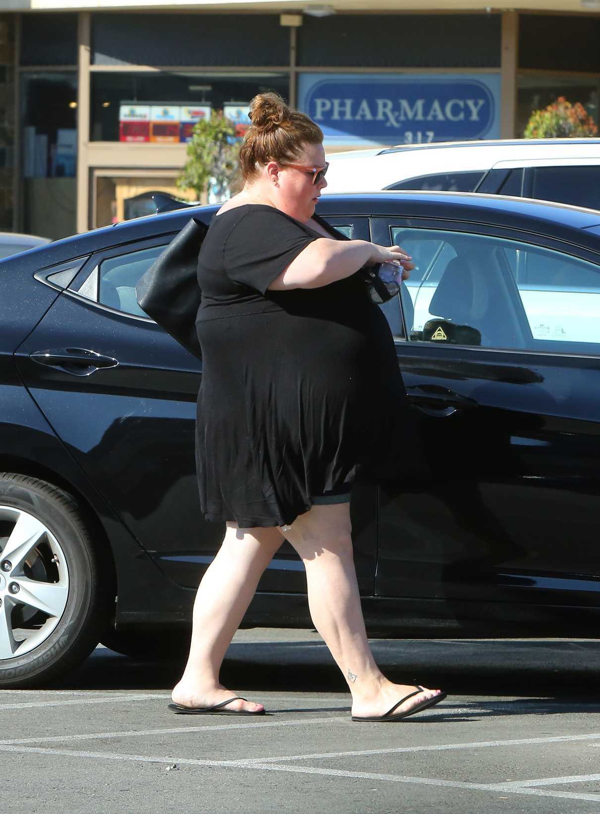 Chrissy Metz Was Seen in a Black Dress Out in Los Angeles 07/16/2018-5