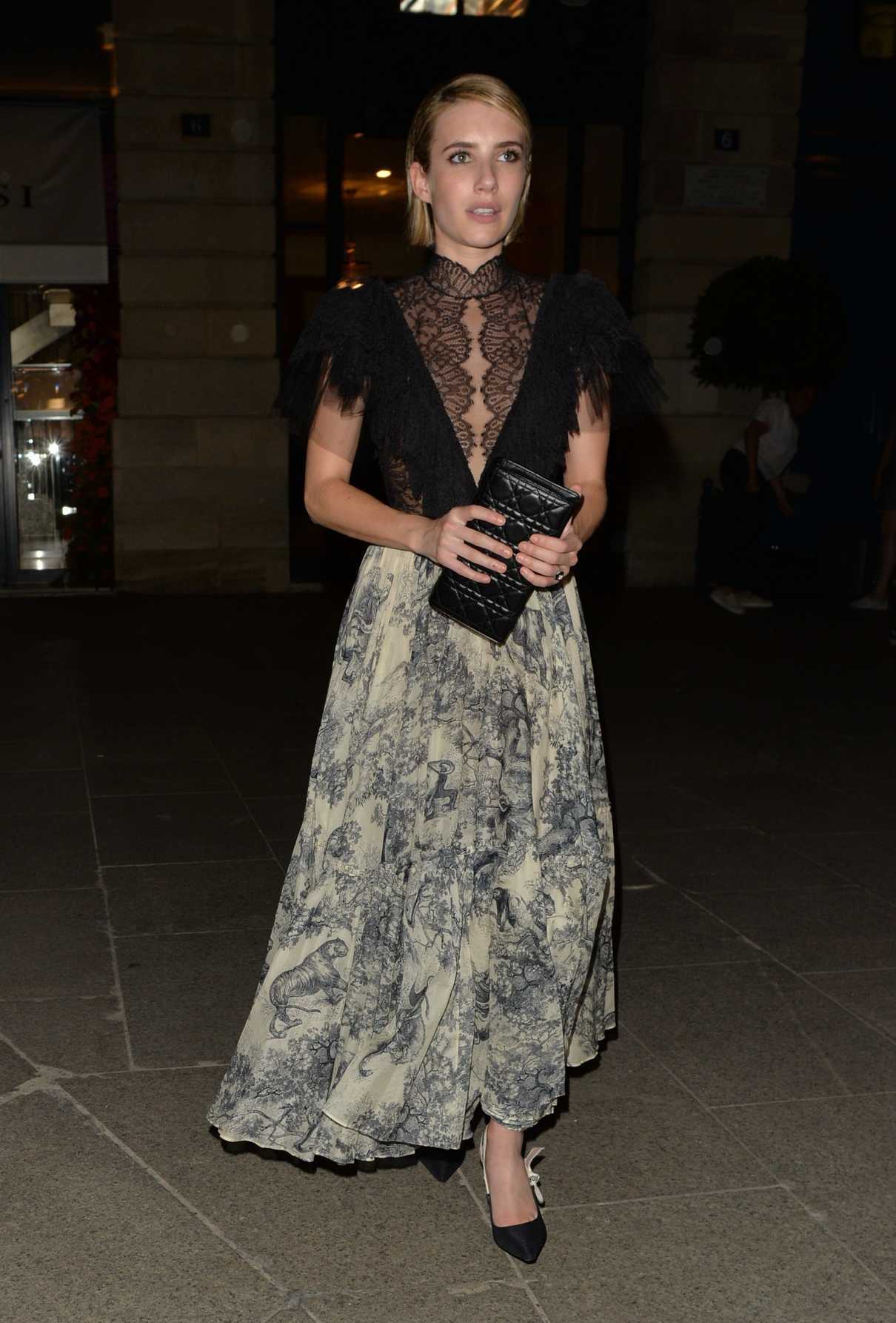 Emma Roberts Leaves Dior Dinner in Paris 07/03/2018-4