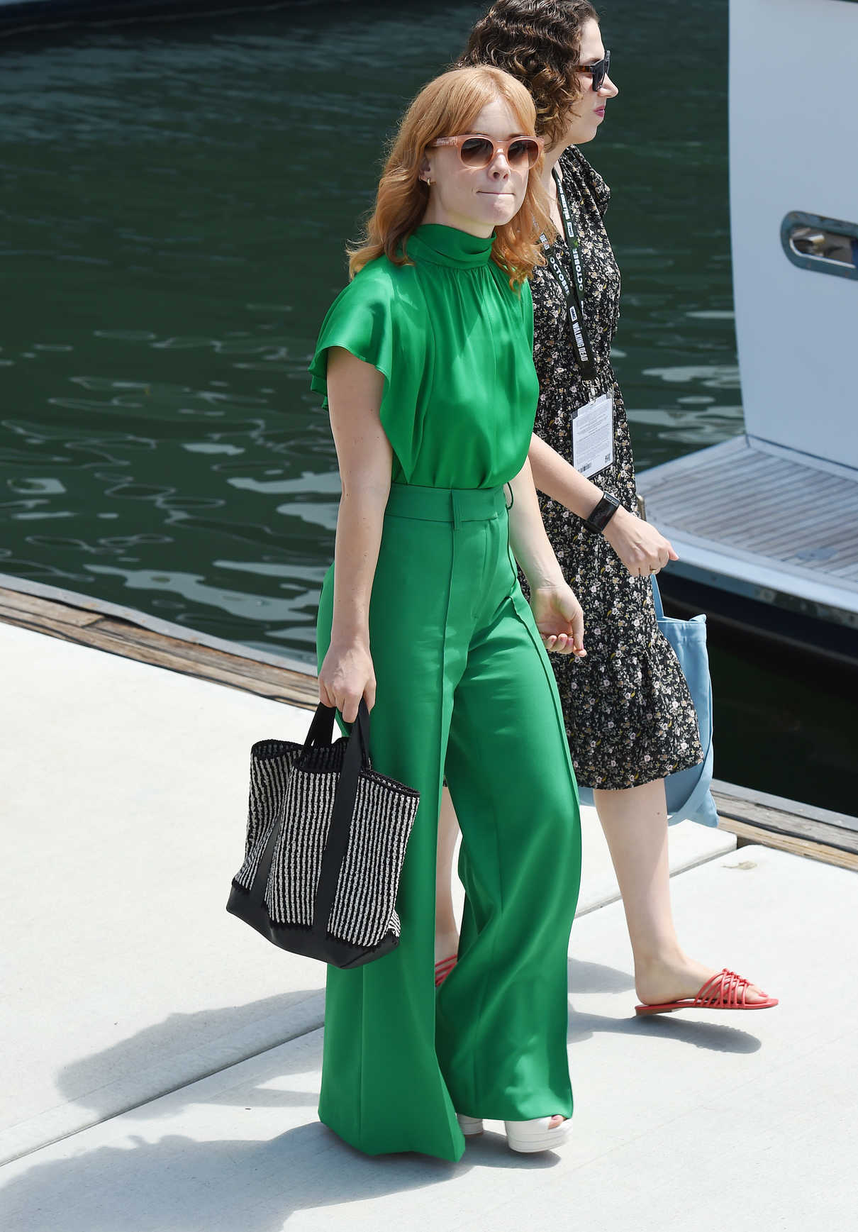 Jane Levy in a Green Suit