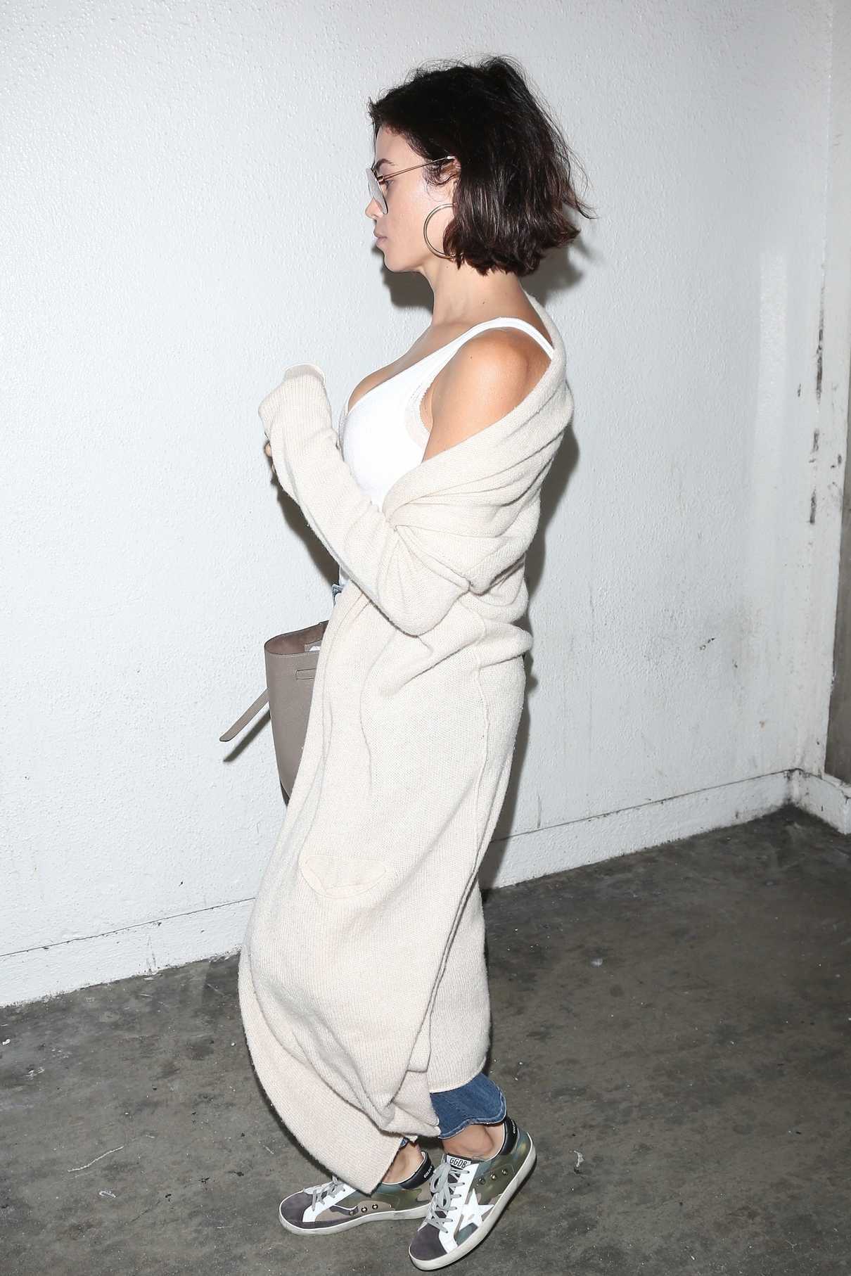Jenna Dewan in a White Cardigan