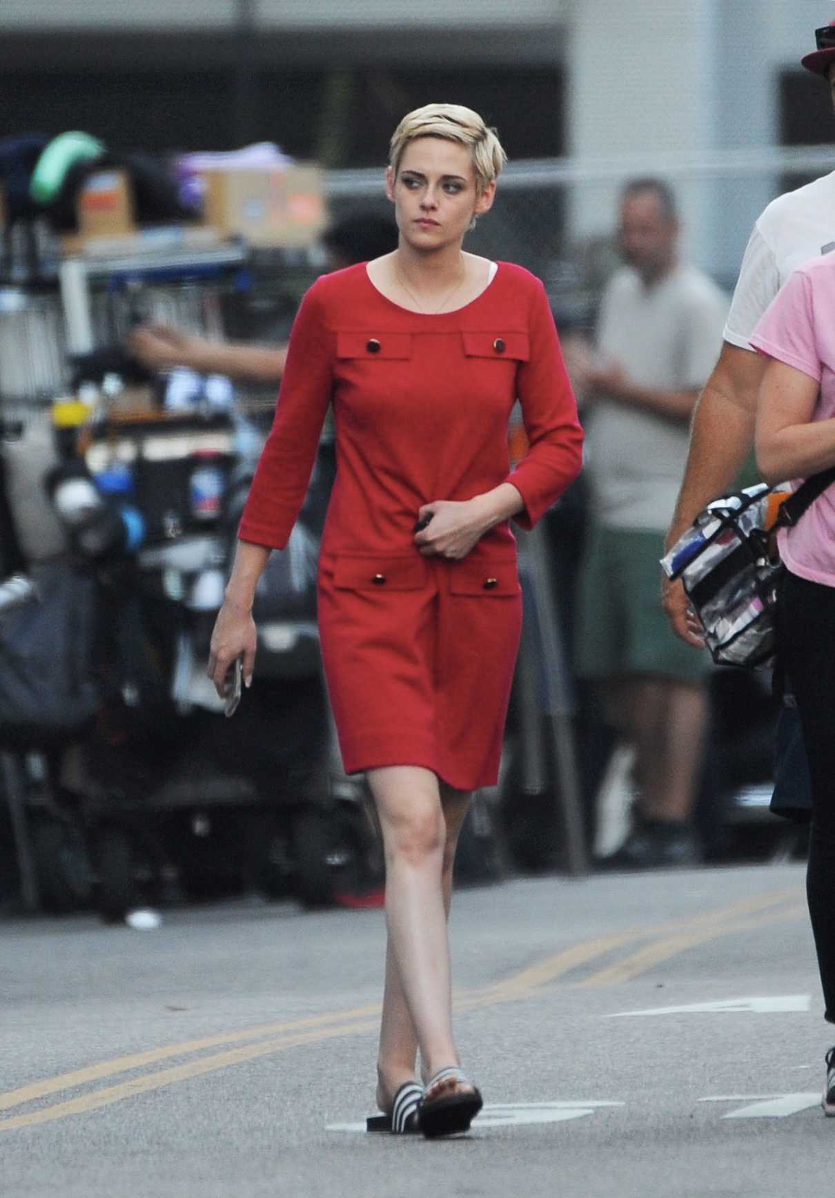 Kristen Stewart in a Vintage 60's Red Dress