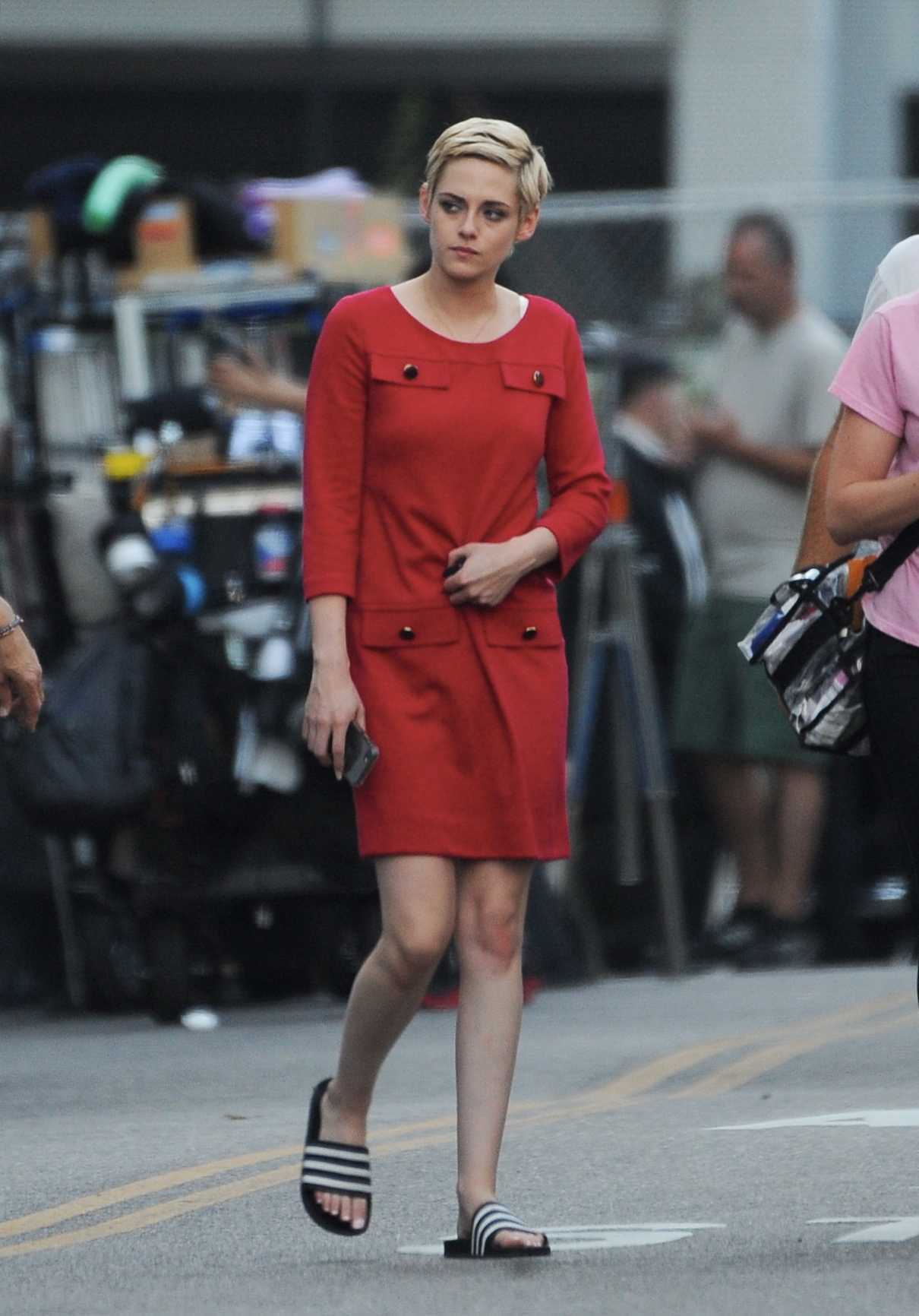 Kristen Stewart in a Vintage 60's Red Dress