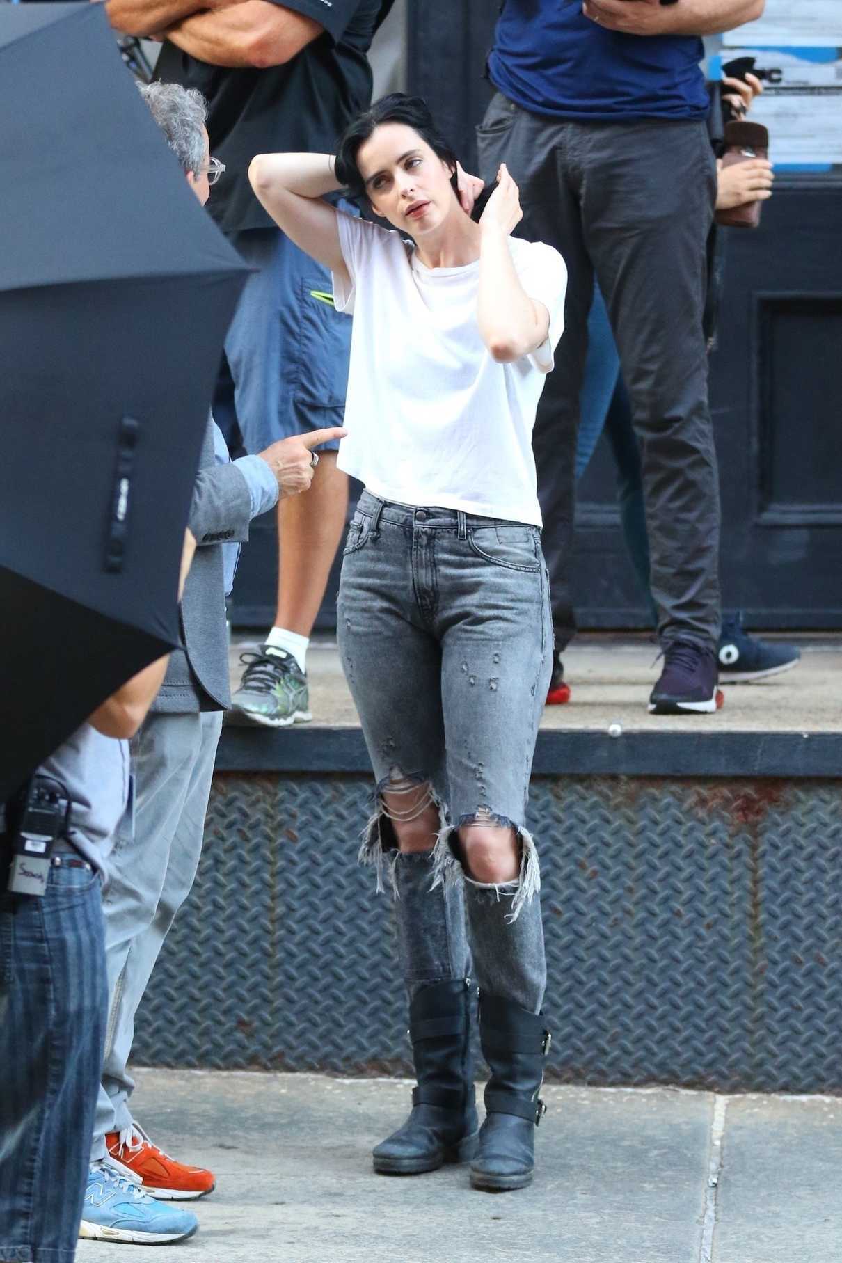 Krysten Ritter on the Set of Jessica Jones in Tribeca, New York 07/05/2018-2