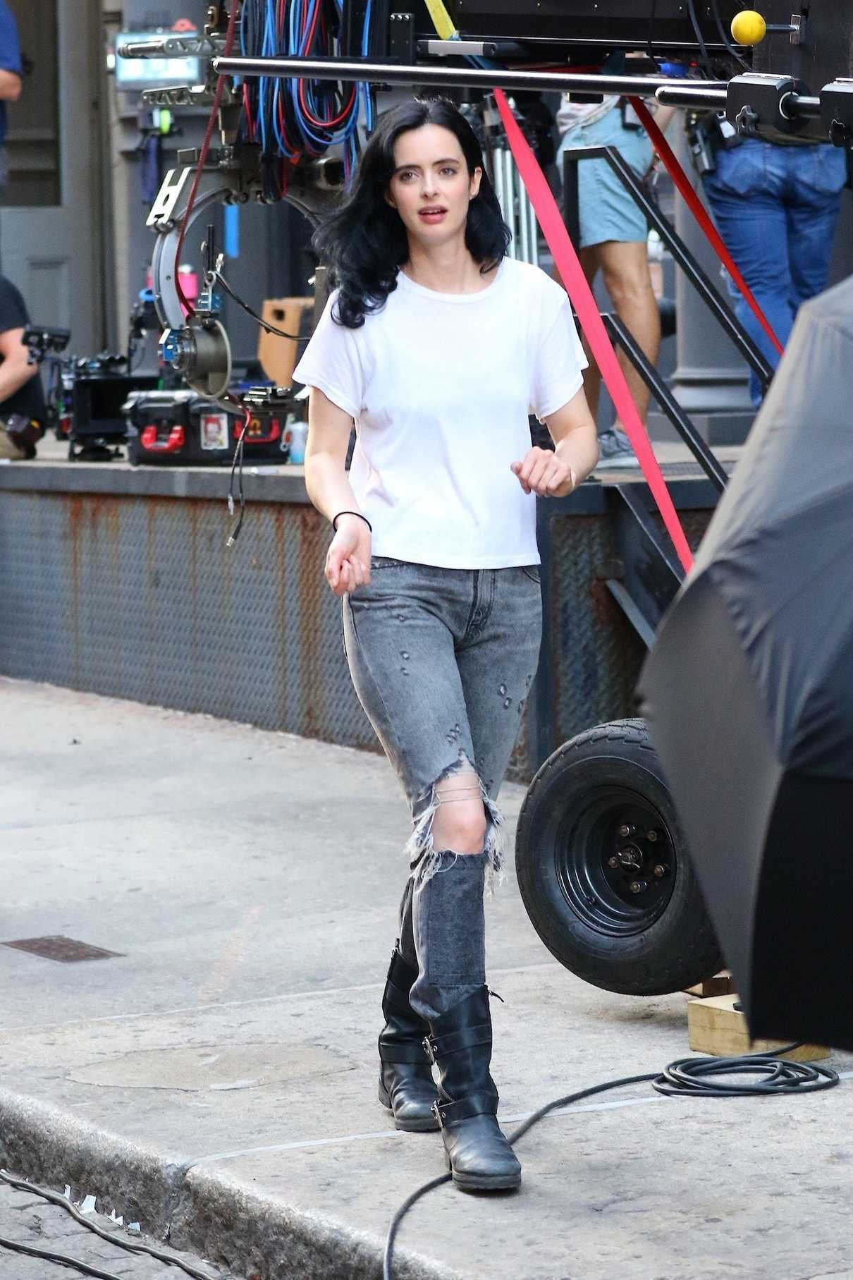 Krysten Ritter on the Set of Jessica Jones in Tribeca, New York 07/05/2018-3