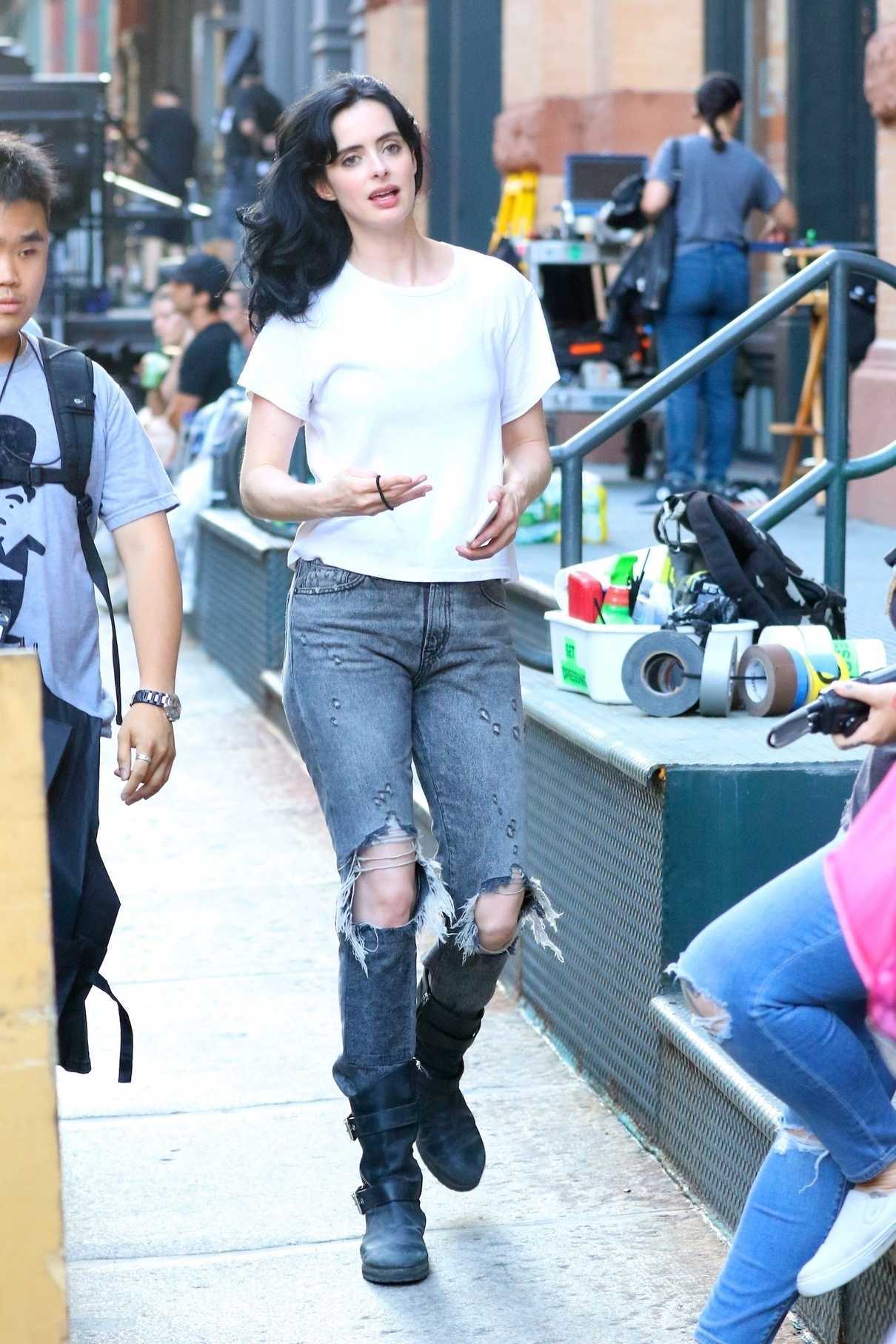 Krysten Ritter on the Set of Jessica Jones in Tribeca, New York 07/05/2018-4