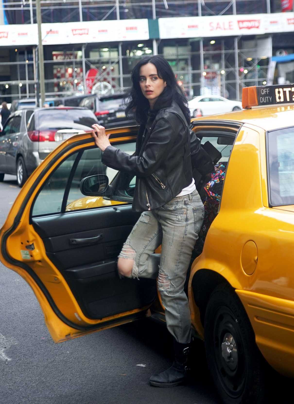 Krysten Ritter on the Set of Jessica Jones Season 3 in New York City 07/06/2018-1