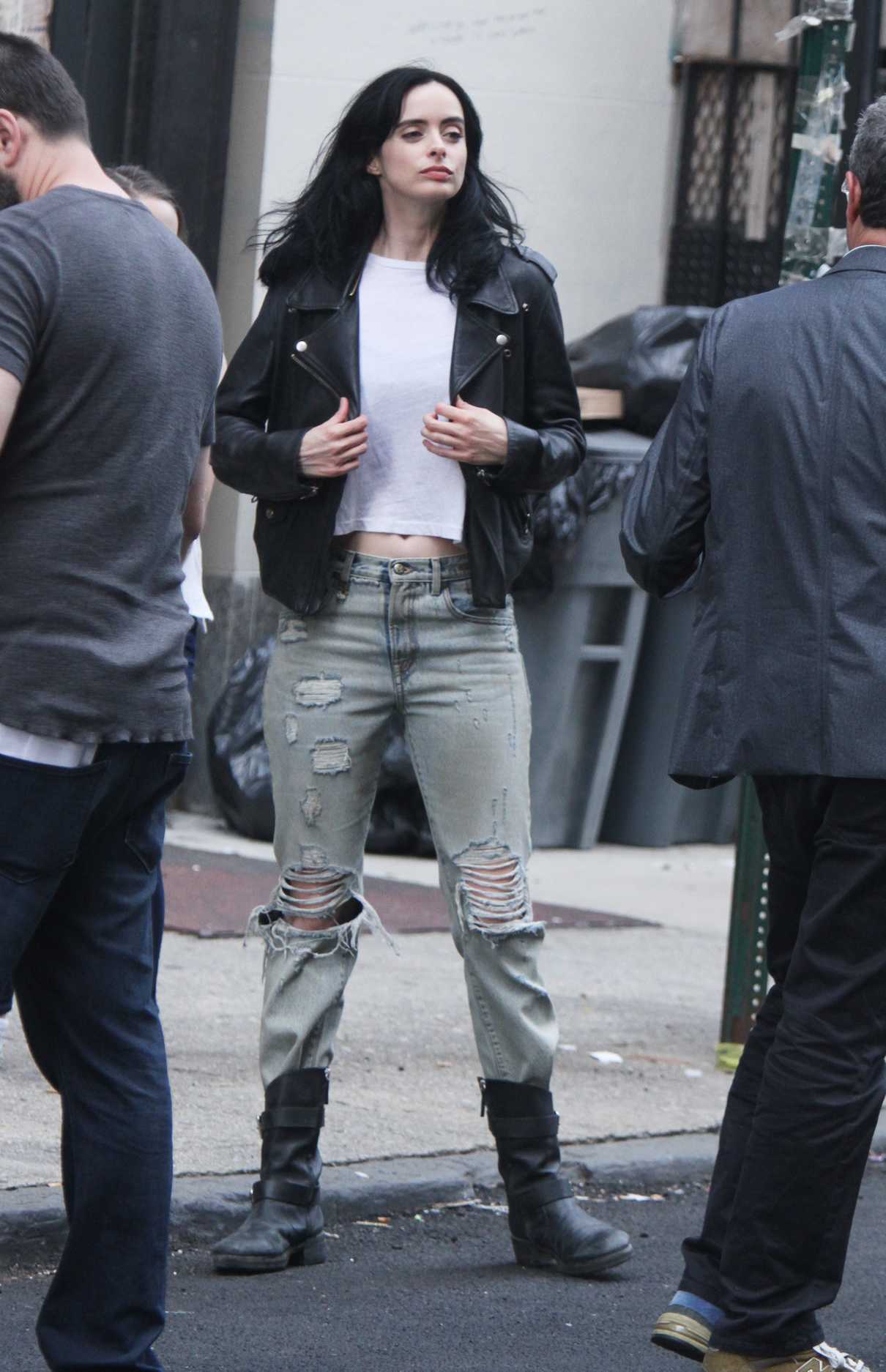 Krysten Ritter on the Set of Jessica Jones Season 3 in New York City 07/06/2018-3