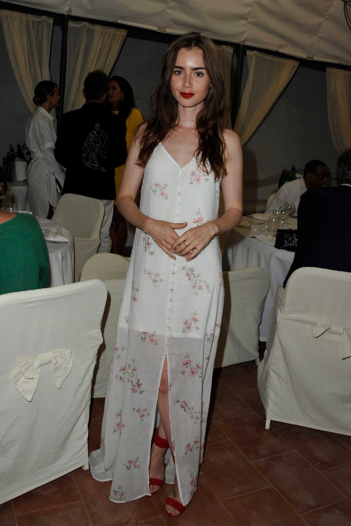 Lily Collins Attends 2018 Ischia Global Film and Music Festival in Ischia, Italy 07/17/2018-2