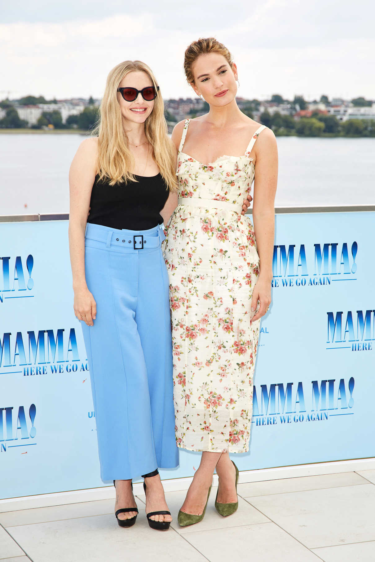 Lily James at the Mamma Mia! Here We Go Again Photocall in Hamburg 07/12/2018-4