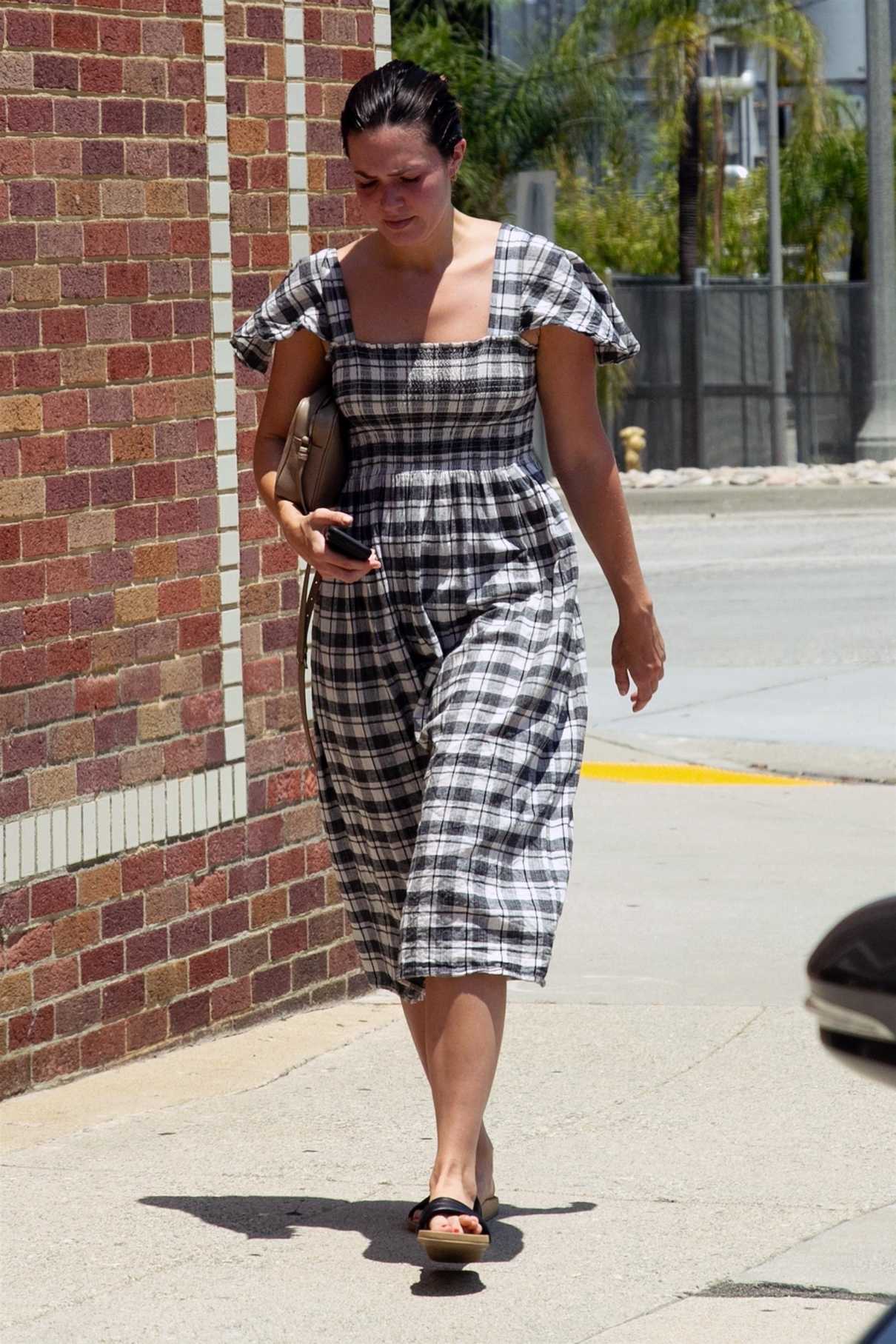 Mandy Moore Was Spotted in a Checkered Dress Out in Los Angeles 07/15/2018-3