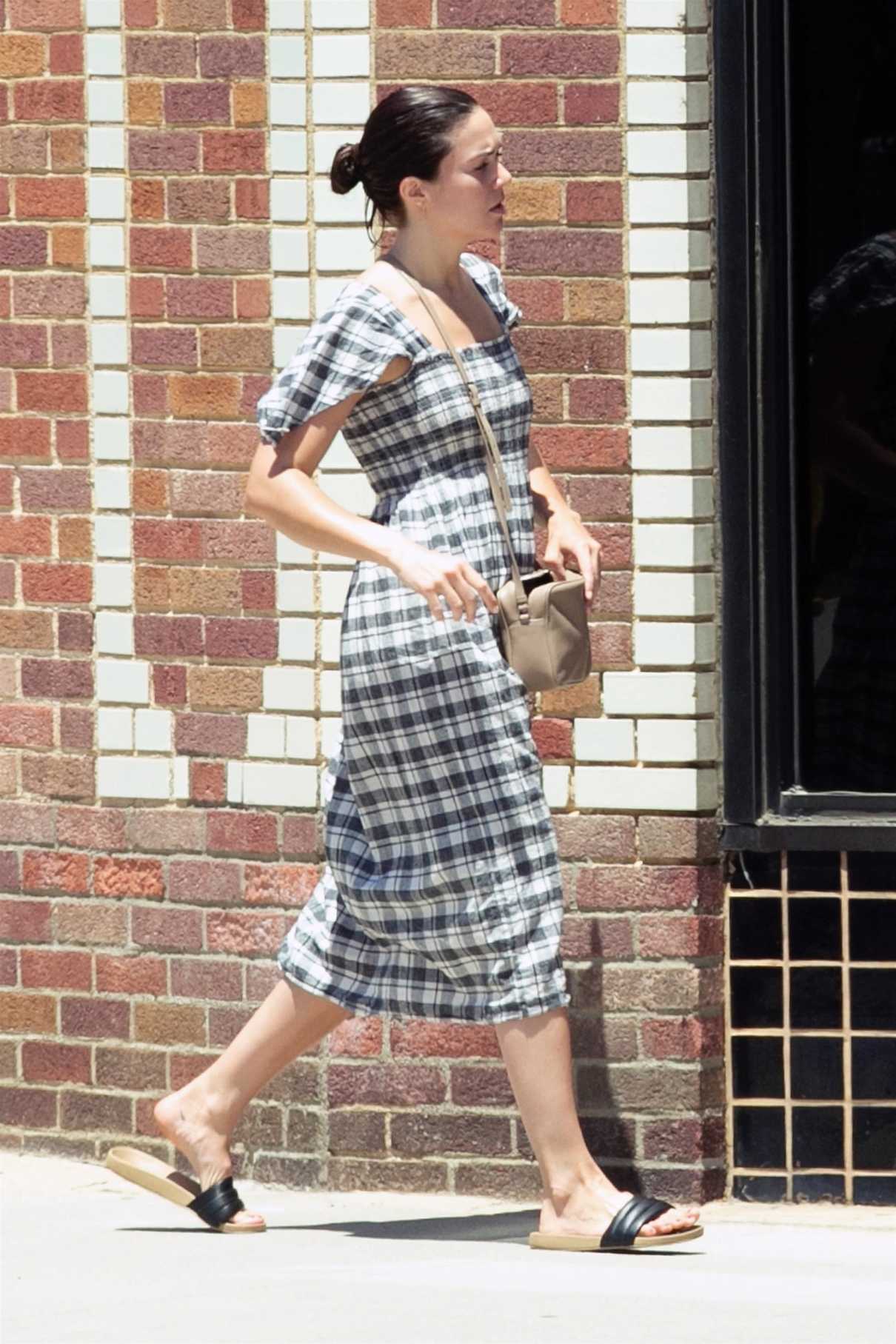 Mandy Moore Was Spotted in a Checkered Dress Out in Los Angeles 07/15/2018-5