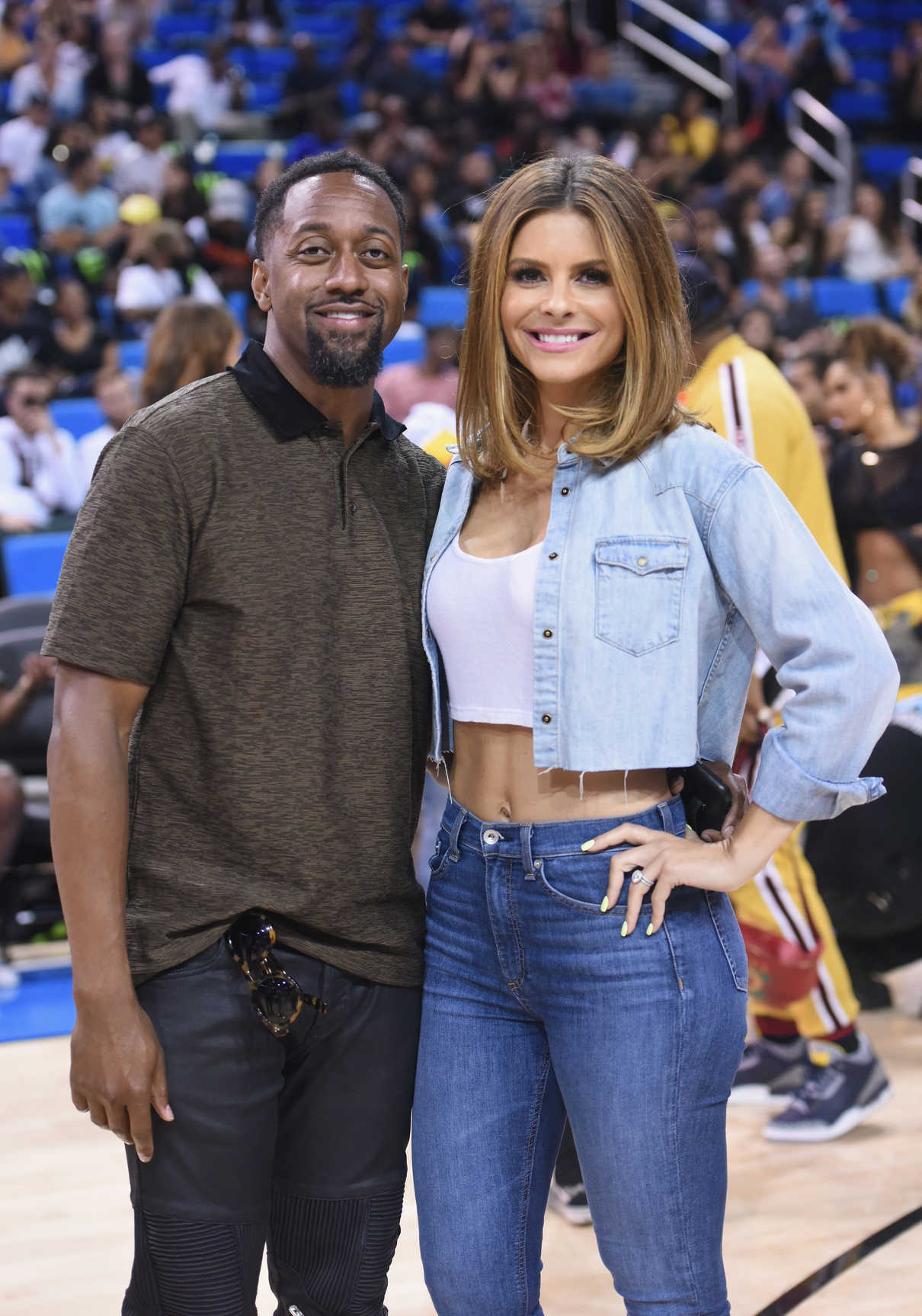 Maria Menounos Attends 50K Charity Challenge Celebrity Basketball Game at UCLA's Pauley Pavilion in Westwood 07/17/2018-3