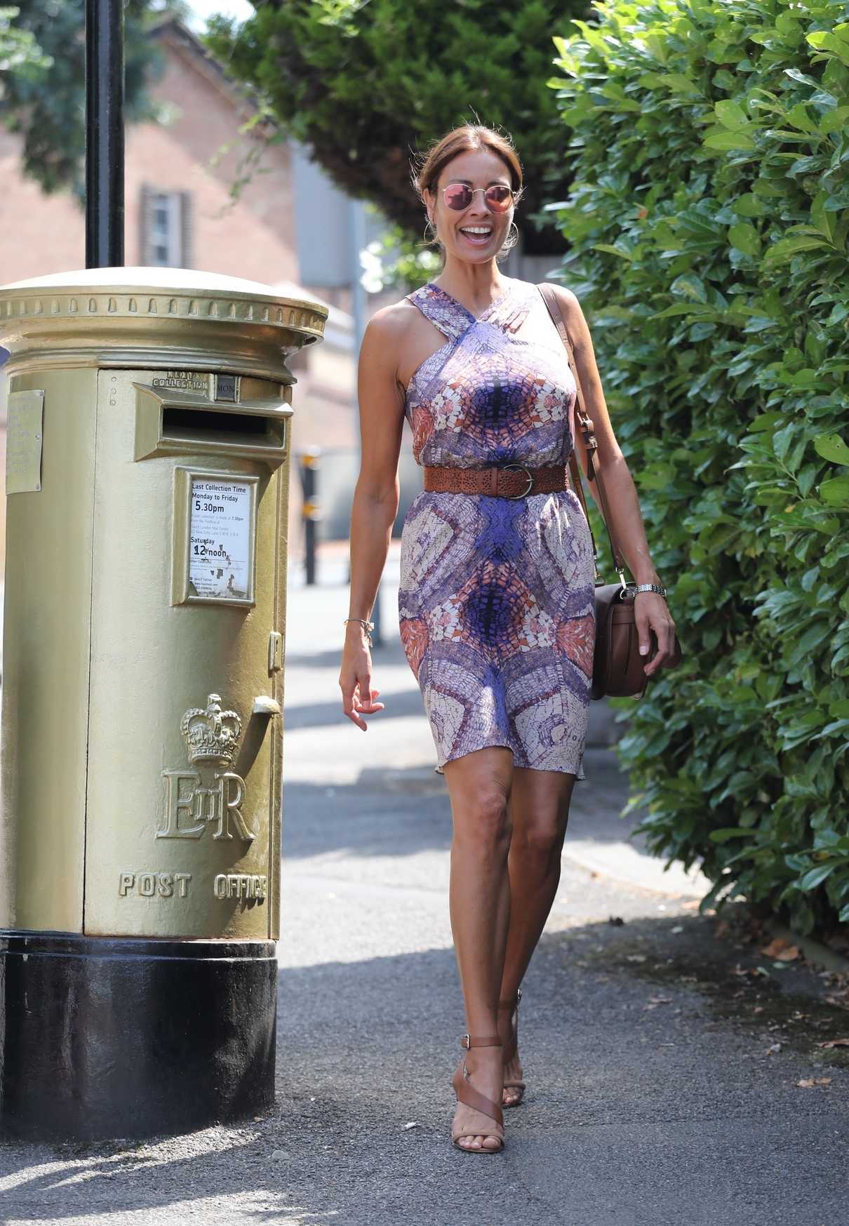 Melanie Sykes Was Seen on the Way to Wimbledon in London 07/07/2018-1
