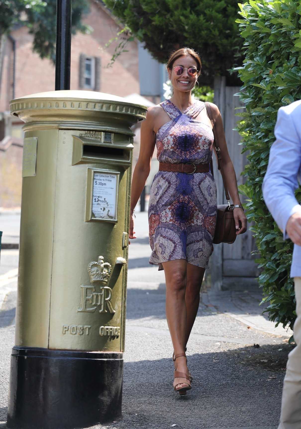 Melanie Sykes Was Seen on the Way to Wimbledon in London 07/07/2018-2