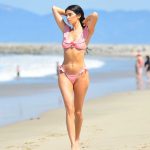 Nicole Williams in Bikini on the Beach in Malibu 07/09/2018