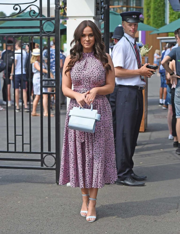Vicky Pattison Arrives With Her Fiance John Noble At Wimbledon Tennis