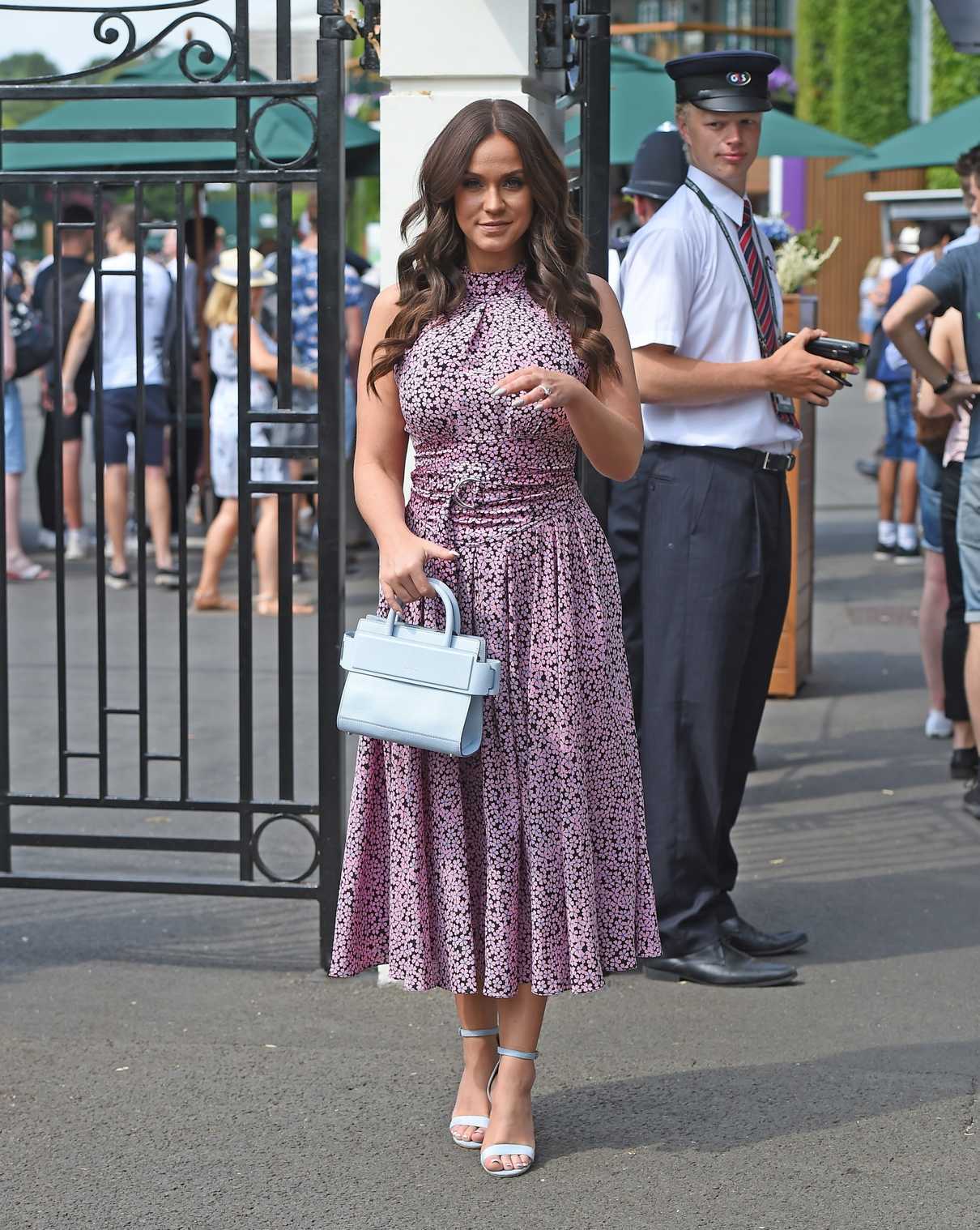 Vicky Pattison Arrives with Her Fiance John Noble at Wimbledon Tennis Tournament in London 07/09/2018-2