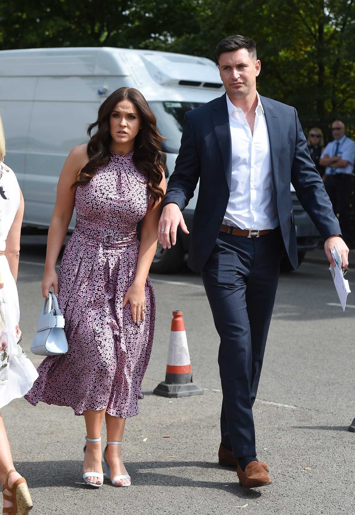 Vicky Pattison Arrives with Her Fiance John Noble at Wimbledon Tennis Tournament in London 07/09/2018-5