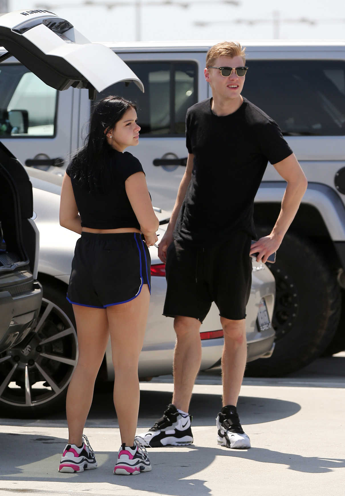 Ariel Winter in a Short Black Shorts