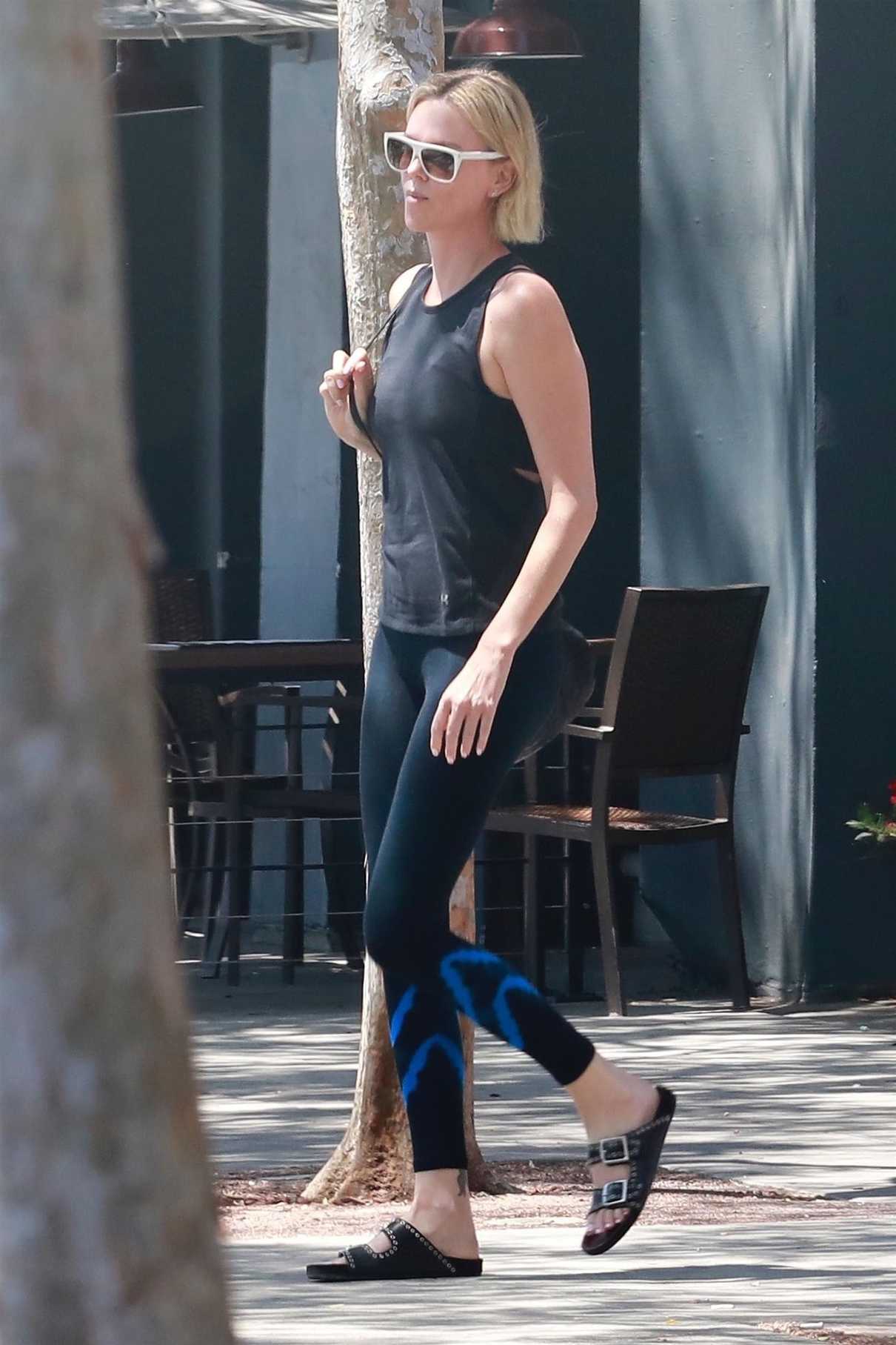 Charlize Theron in a Workout Clothes