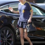 Anna Faris in LA Military Cap Was Seen Out in Los Angeles 08/29/2018