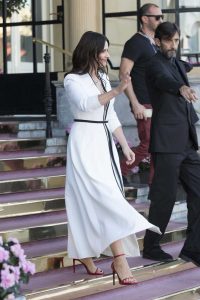 Juliette Binoche in a White Dress