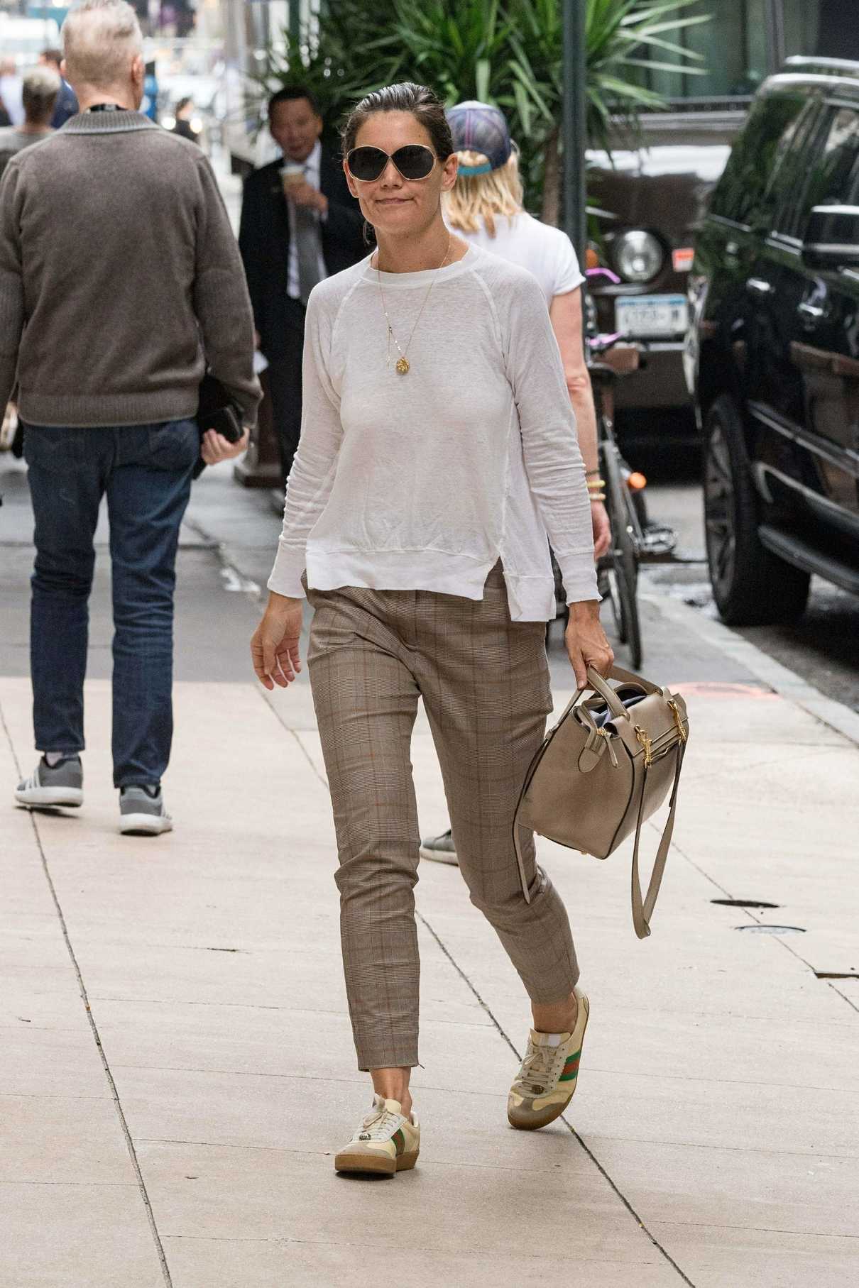 Katie Holmes in a Gucci Sneakers