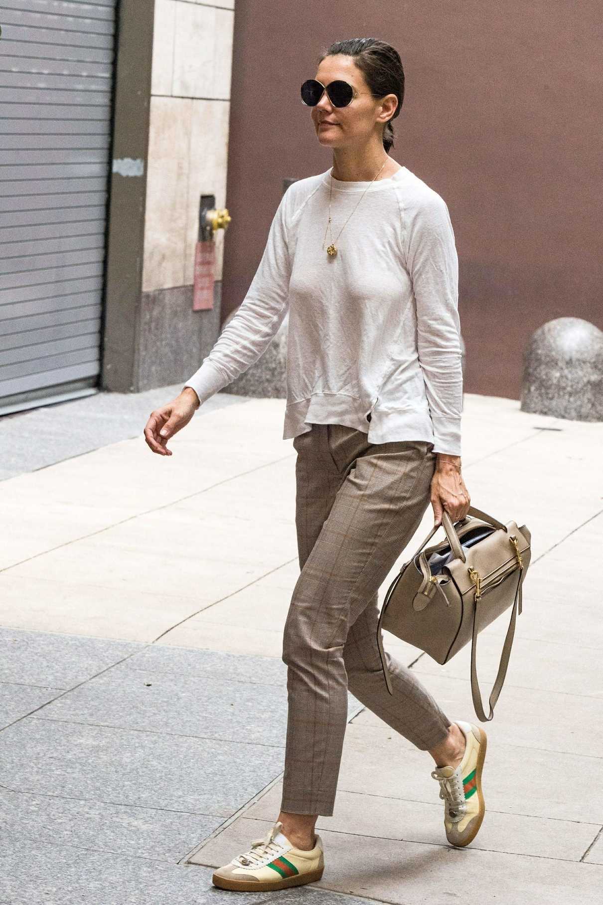 Katie Holmes in a Gucci Sneakers