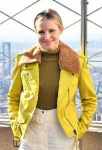 Kristen Bell in a Yellow Jacket