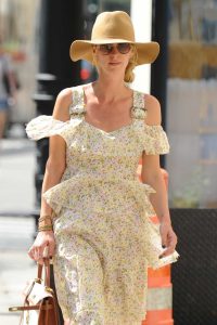 Nicky Hilton in a Beige Hat