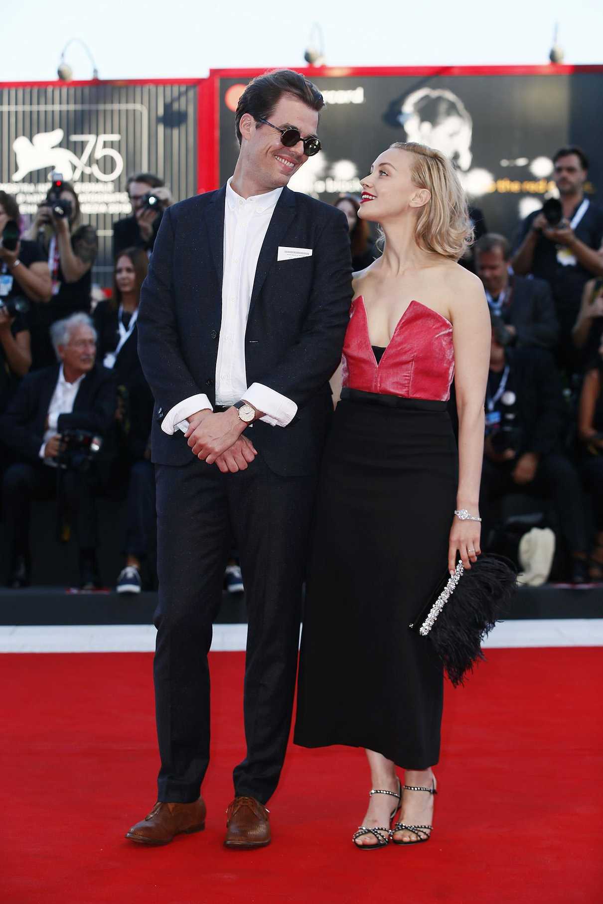 Sarah Gadon at Vox Lux Premiere During the 75th Venice Film Festival in