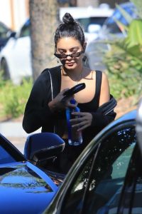 Vanessa Hudgens in a Black Tracksuit