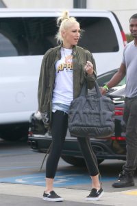 Gwen Stefani in a Black Leggings