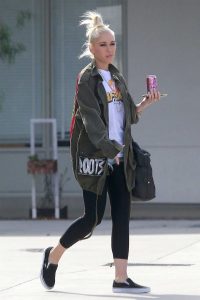 Gwen Stefani in a Black Leggings