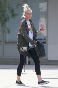 Gwen Stefani in a Black Leggings